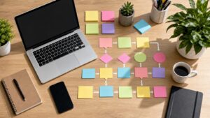 Editorial technology image representing workflow automation software.